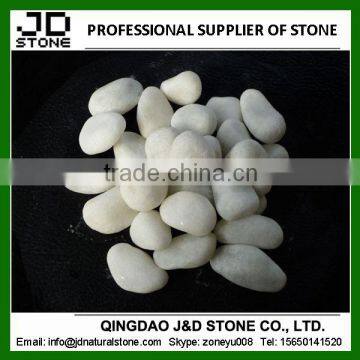 white marble pebbles for landscaping garden ornament