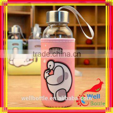 sell well on foreign markets water bottle glass for water with glass bottle 350ml wholesale