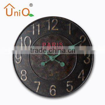 retro stylish OEM/ODM MDF wall clock