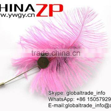 CHINAZP No.1 Supplier in China Factory Exporting Wholesale From 20-25cm Colored Balck Ostrich Feathers photo-4