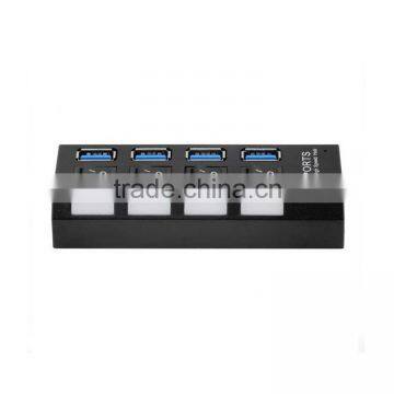 Hot Sales ! High Speed 4 Port USB 3.0 Hub With Individual Power On/off Switches and LEDs Indicator Lights photo-2