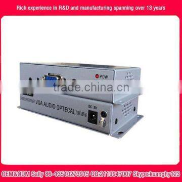 1 Channel VGA Over Fiber Optic Video Converter Transmitter and Receiver Set photo-4