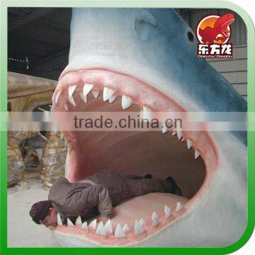 Photo Taking Fiberglass Shark Head Decoration