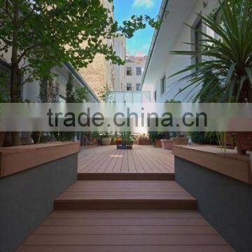 2015 Outdoor Composite Hollow WPC Flooring 150x25mm With CE
