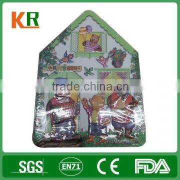 high quality house shape empty tin cans/boxes for sale