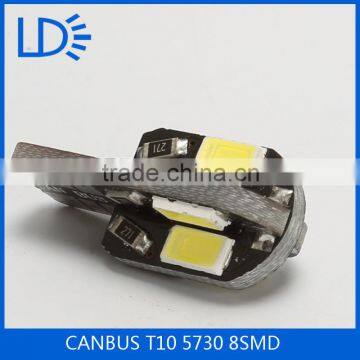 Car interior light T10 smd 5730 led car lights t10 8 smd car led light bulbs t10 8 led