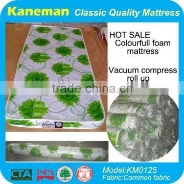 High quality cheap price roll pack spring queen size foam mattress