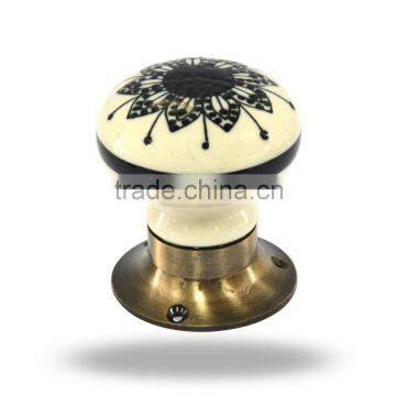 Ceramic Black FLower Mortice