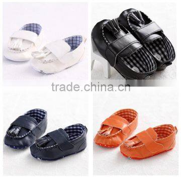 Best sell fashion newborn quality custom pu leather kids shoes