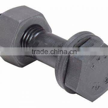 Hexagon Double Thread Black Bolts and Nuts photo-3