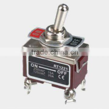 double pole single throw matel small toggle switch 1221