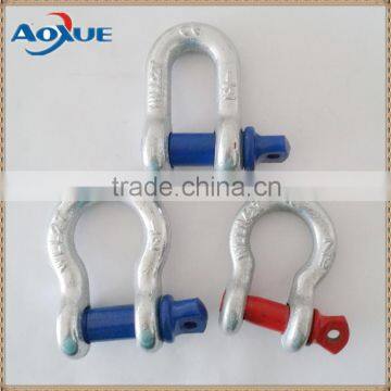 Bow shackle, d shackle, screw off hardware