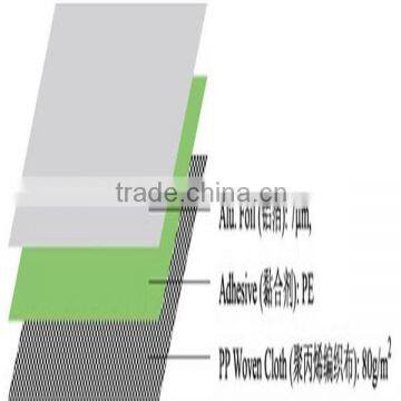 New Building Material for woven fabric laminated aluminum foil with PE