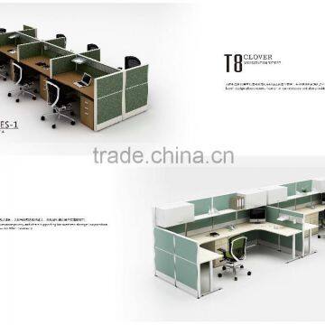 modular office furniture with fabric partition panel(T8-Series)