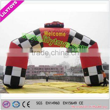 Hot selling football inflatable arch door/ Car inflatable arch door for advertising use from Lilytoys