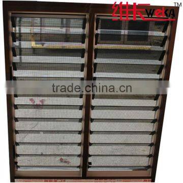 high quality aluminum glass shutter window