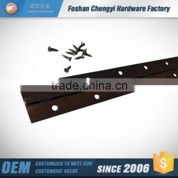 steel continuous black bronze piano hinge for furniture