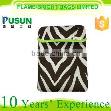 Fashionable neoprene dual bread tablet case for ipad