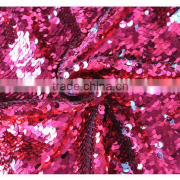 New Arrival Elegant Embroidery Shiny Reversible Sequin Upholstery Fabric Have Inventory photo-4