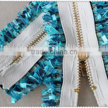 Hot Sale New Design Promotional Tweed Lace With Zipper photo-5