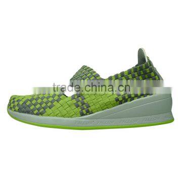 2016 trendy woven elastic comforable casual shoes sport shoes