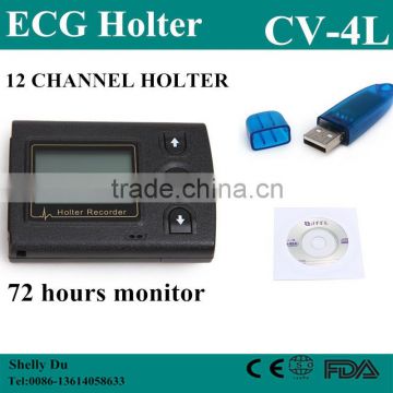 2015 CE&ISO Approved 72 Hours Medical Device 3/12 Channel Holter System ECG Holter-ECGLAB-Shelly