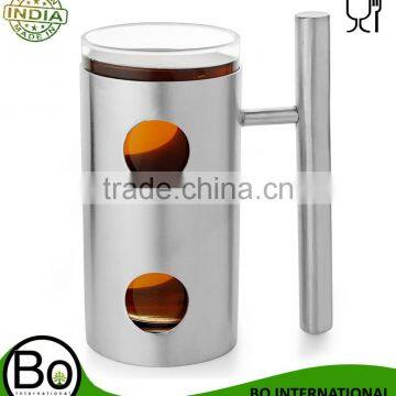 Stainless Steel Round Handle Beer Mug