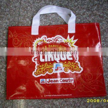 promotional pp woven tote shopping bag