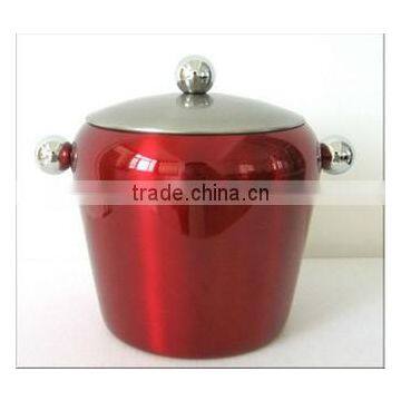 1.0L stainless steel ice bucket with lid