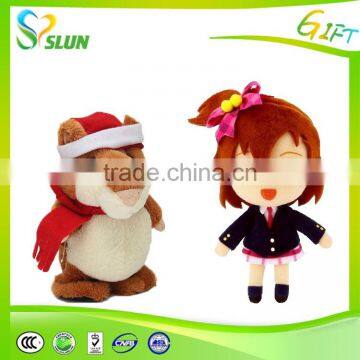 New Year Mascot Spot Blue Shark Plush Toy photo-2