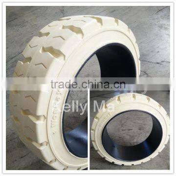 China Manufacturer 16 inch rubber wheels press on forklift solid tires 16x6x10 1/2