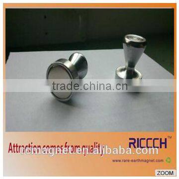 strong neodymium custom metal Steel magnetic pin with strong pull force