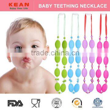 BPA Free Food Grade Baby Teething Bracelets Wholesale Druzy Pendants photo-2