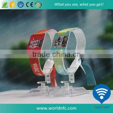 Radio Controlled RFID Woven Ribbon Wristband photo-4