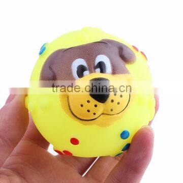 Evade Glue Pet Toys Ball With Dog Face on Ball Size 7 cm photo-2