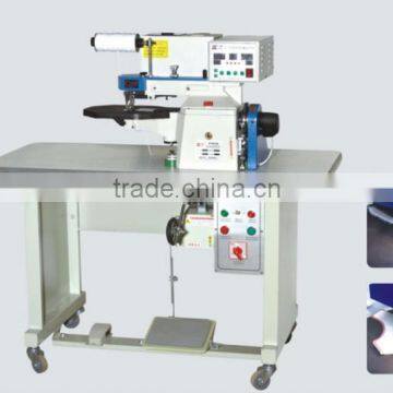 Auto Leather Edge Folding Gluing Machine