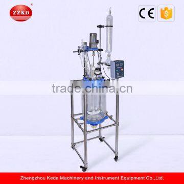 Quick Essential Chemical Double-layer Jacketed Glass Reactor photo-5