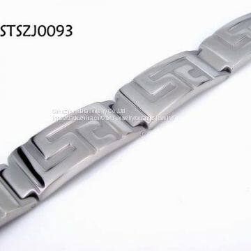 Stamping Steel Titanium Bracelet / Stainless Steel Bangle For Gift photo-3