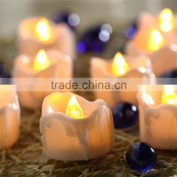 Amazon Hot Seller Led Yellow Flicking Tealight Drop Tear Led Tealight Candle Flameless Tealight Candles Battery Powered Candles photo-2