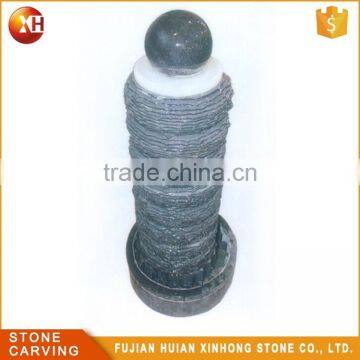 High Quality Granite Black Round Ball Fountain photo-3