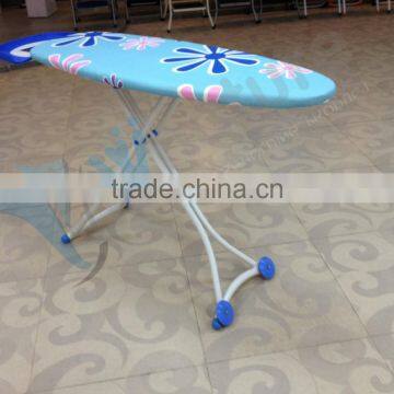 wheels ironing boards with plastic iron rest