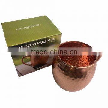 Moscow Mule Mug 100% Copper/ Copper Mug With Custom Gift Box / Mow Mule Mugs With Gift Pack photo-4