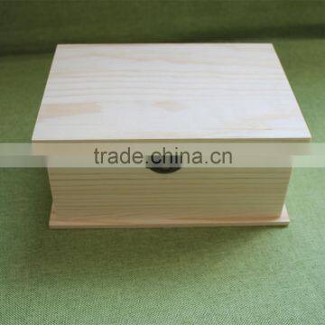 Chinese Stabilized Plain Wood Keepsake Box Wood Hope Chest Wooden Storage Memories Box With Book Shape photo-2
