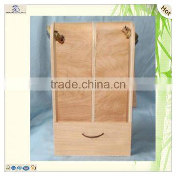 Birch Bark Decorating Handbags Plywood Wood Wine Box photo-4