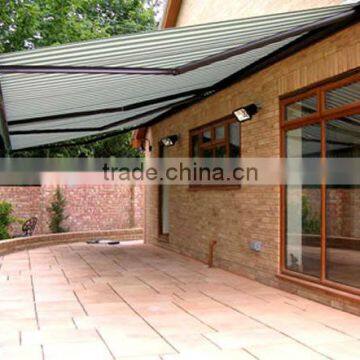 2017 new size outdoor sunshade outdoor retractable aluminum carbonate awning