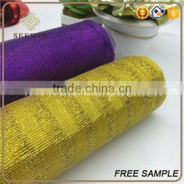 new design bright-coloured flower packing mesh paper