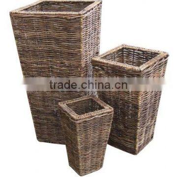 Outdoor Garden Natural Rattan Flower Pots photo-2