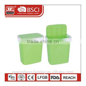 Plastic waste basket for both home and office with lid