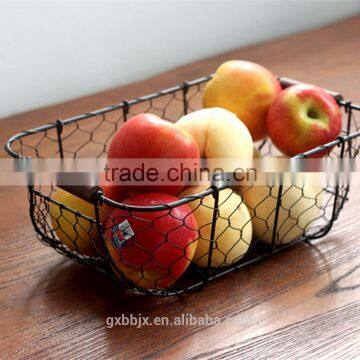 Wire Basket With Wooden Handles-Vintage Style photo-4