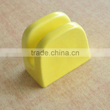 Solid Color Stoneware Napkin Holder